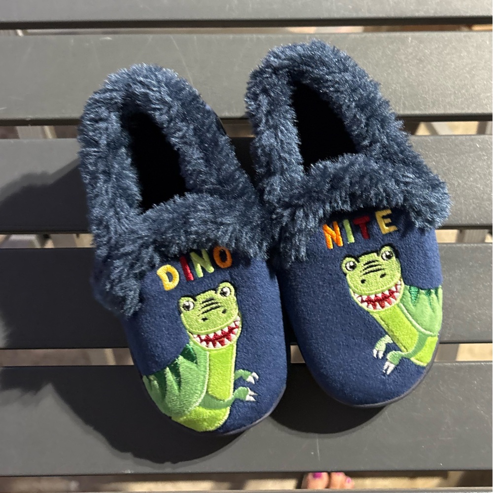Boys dinosaur slippers